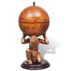 vidaXL Globe Bar Wine Stand Atlas Design 16.5"x16.5"x33.5"