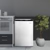 3 Cubic Feet Compact Upright Freezer with Stainless Steel Door