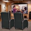 Massage Gaming Recliner Chair with Headrest and Adjustable Backrest for Home Theater-Pink - Color: Pink