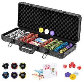 14 Gram Texas Holdem Poker Chip Set - Color: Black